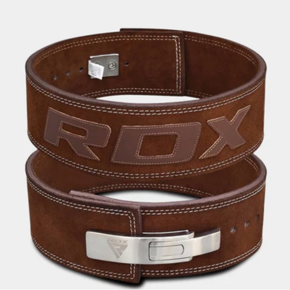 RDX SPORTS PRO LIVER BUCKLE LEATHER WEIGHTLIFTING BELT